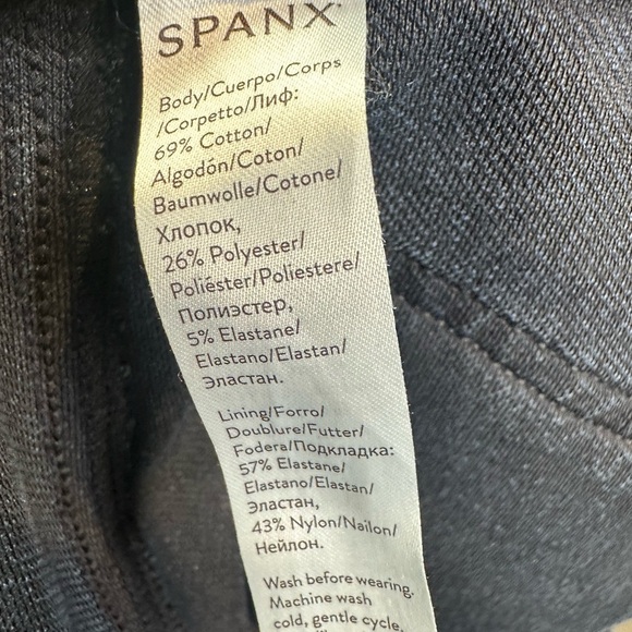 SPANX Jean-ish Leggings Dark Wash Denim Pull On Slimming Jeans #20018R Sz S - Picture 6 of 6